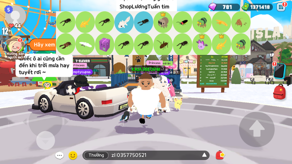 nick zing trắng thông tin